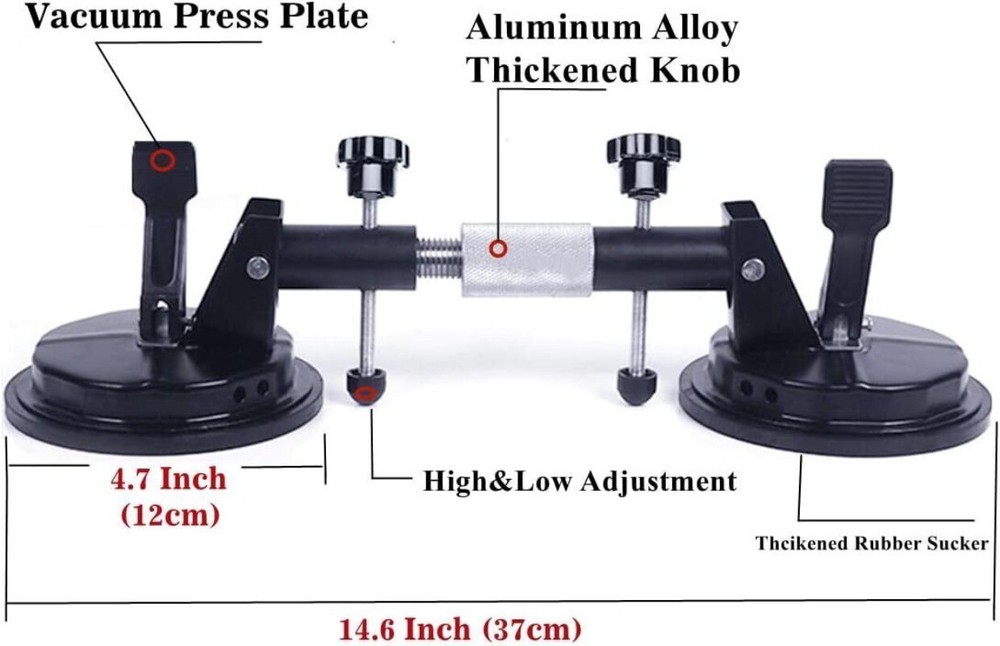 Granite Seam Setter Adjustable Vacuum Suction Cup Seamless Stone Seam Setter 2Pc