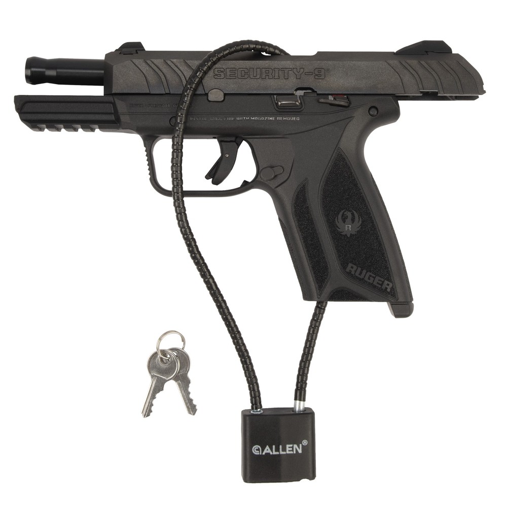 15" Cable Lock, 2-Pack, Black