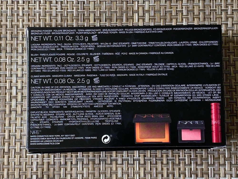 NARS SOME LIKE IT HOT MINI LASH & CHEEK 3- pc. GIFT SET