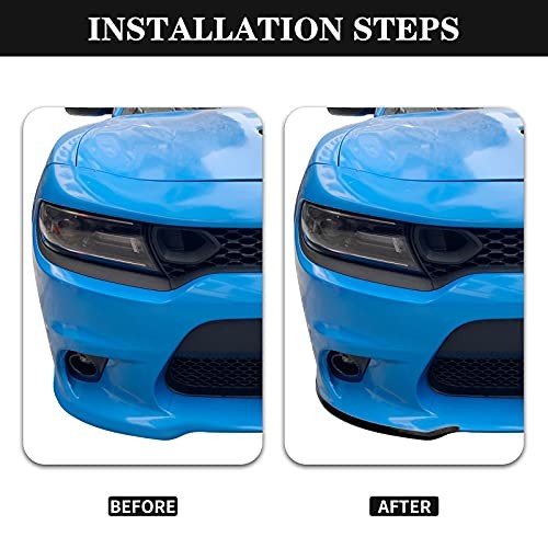 Front Bumper Lip Splitter Protector Front Shovel for 2015-2021 Dodge black