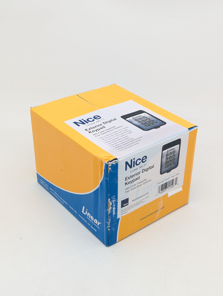 Linear AK-11 Exterior Digital Keypad w/ 480 Code Capacity & 2 Gate/Door Control