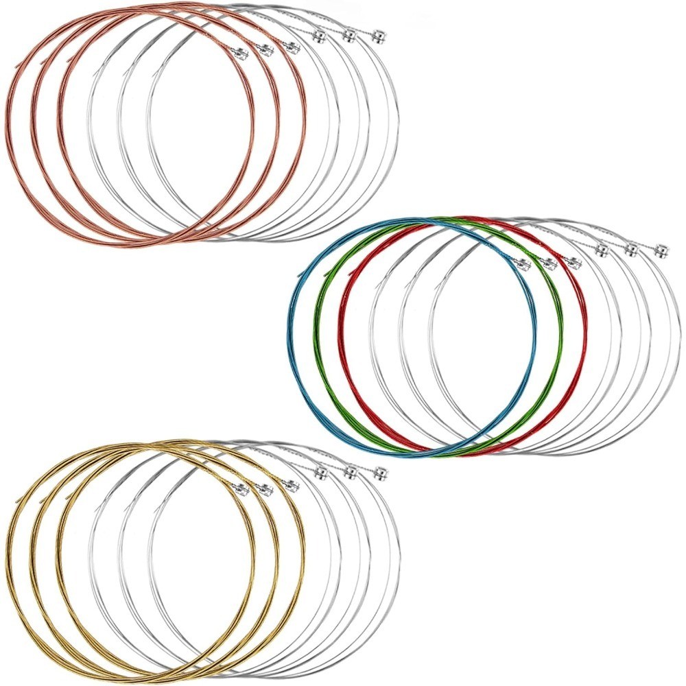 Classical Guitar Strings 3 Sets Acoustic Bronze Wound Nylon Strings with Small