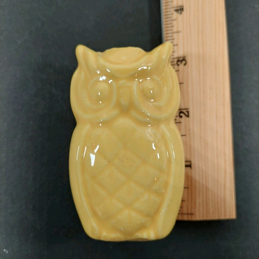 Ceramic Owl Macrame Bead Plus Wood Beads and Rooster