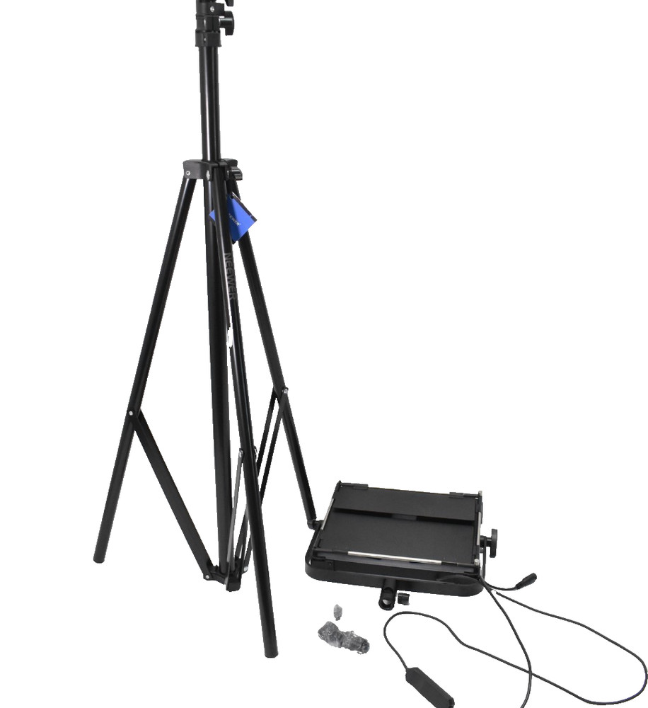 Neewer Tripod Light/Backdrop Stand w Unbranded Light Panel MISSING POWER CORD