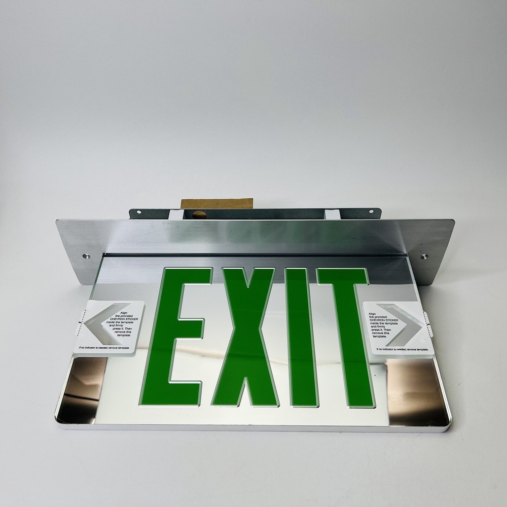 Nora Lighting NX-509-LEDG2MAR Green LED Double Face Edge-Lit Exit