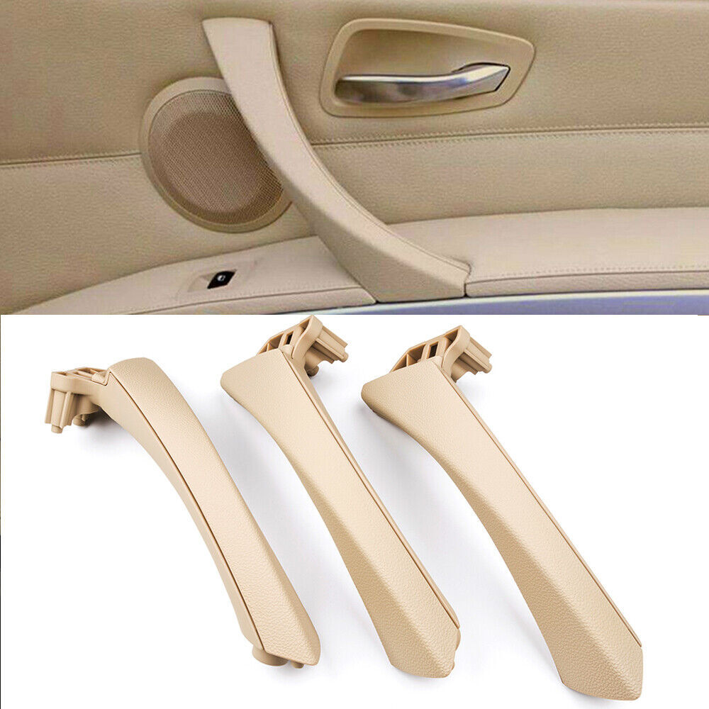 Left Right Outer Inner Door Panel Handle Pull Trim Cover For BMW E90 E91 328i M3