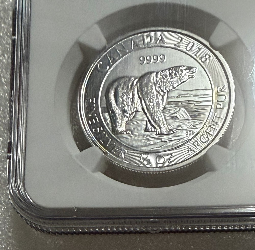 2018 Canada $2 Polar Bear Silver Commemorative Coin NGC MS69 Uncirculated