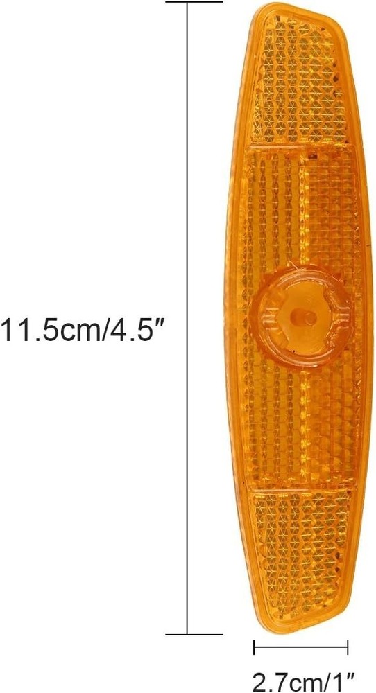 Compact Bicycle Spoke Reflectors - 4 Pcs for Enhanced Visibility & Easy Install