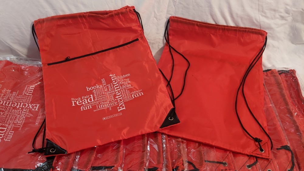 Red Book Lovers Drawstring Backpack String Bag Cinch Sack Pack Storage Knapsack