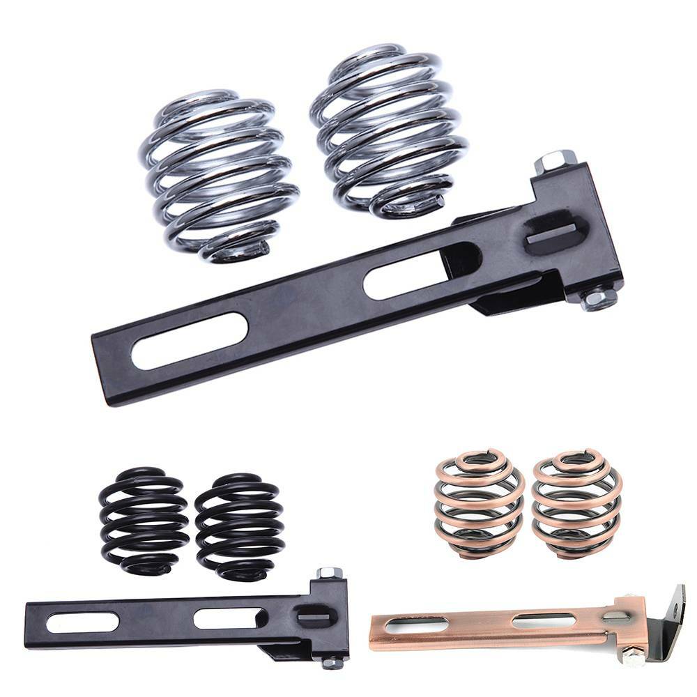 Motorcycle Solo Seat 2" Spring & Bracket Mounting Kit For Chopper Bobber