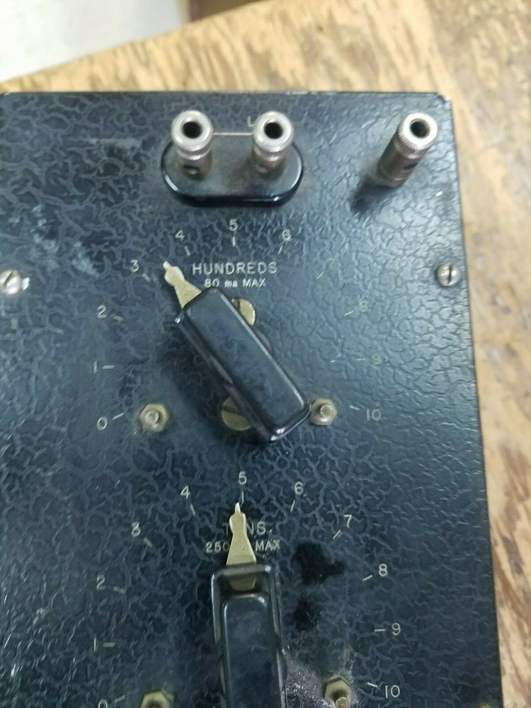 GENERAL RADIO DECADE RESISTANCE BOX TYPE 602K
