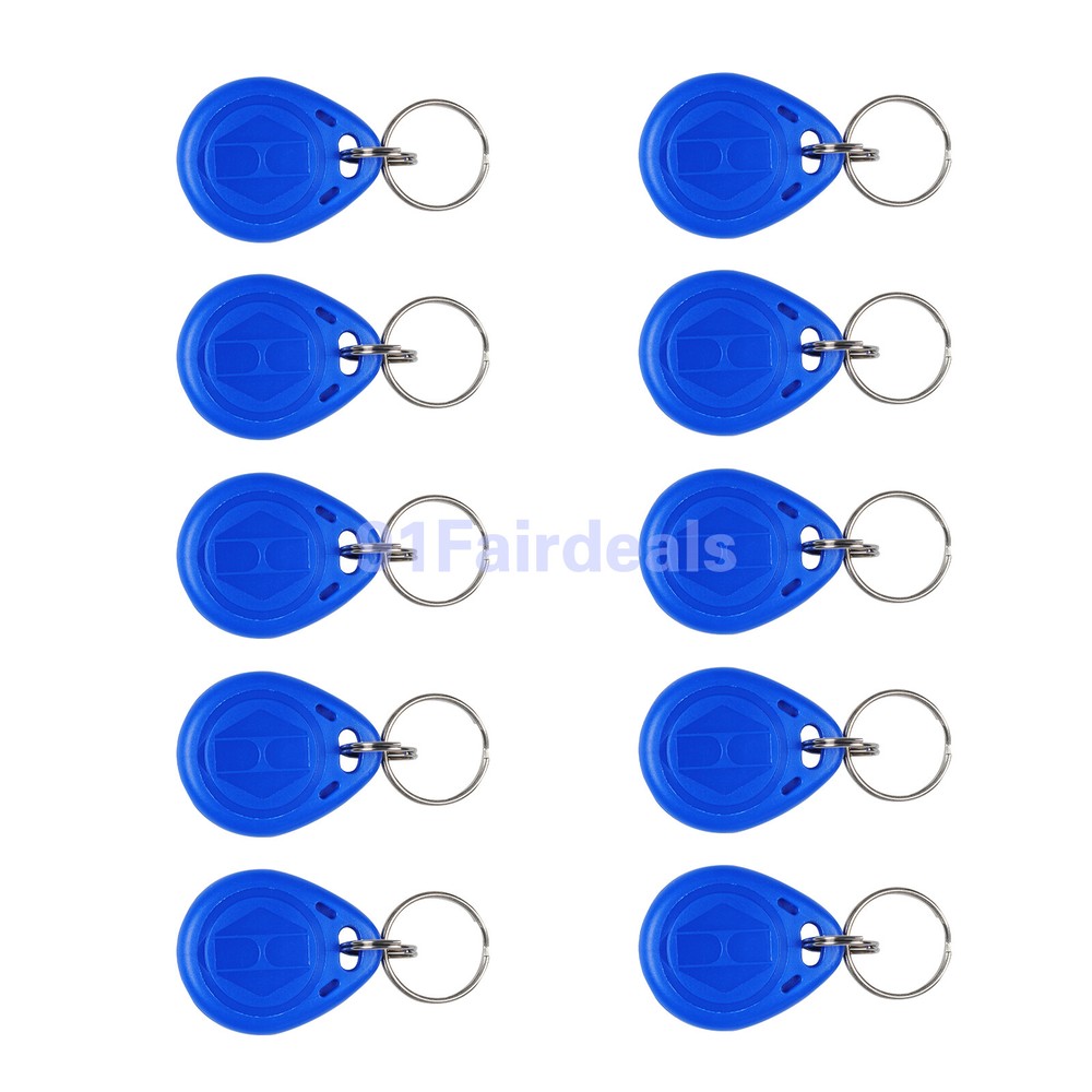 Electric Lock RFID Door Access Control Controller System Kit + 10 Key Fobs