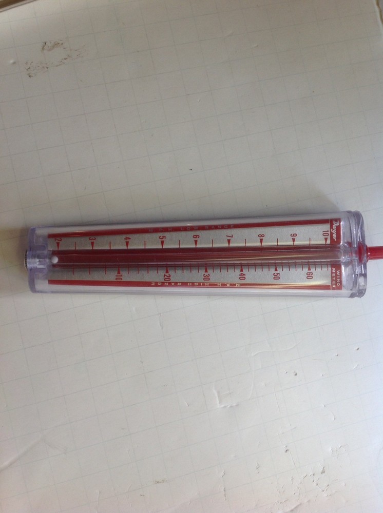 Dwyer Wind Meter, 1961 Unused In Original Case & Instructions