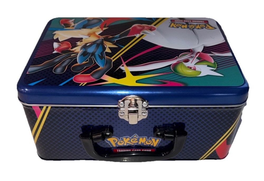 Pokemon TCG Fall Collector Tin Lunchbox MEGA EVOLUTION WITH PROMOS - EMPTY BOX