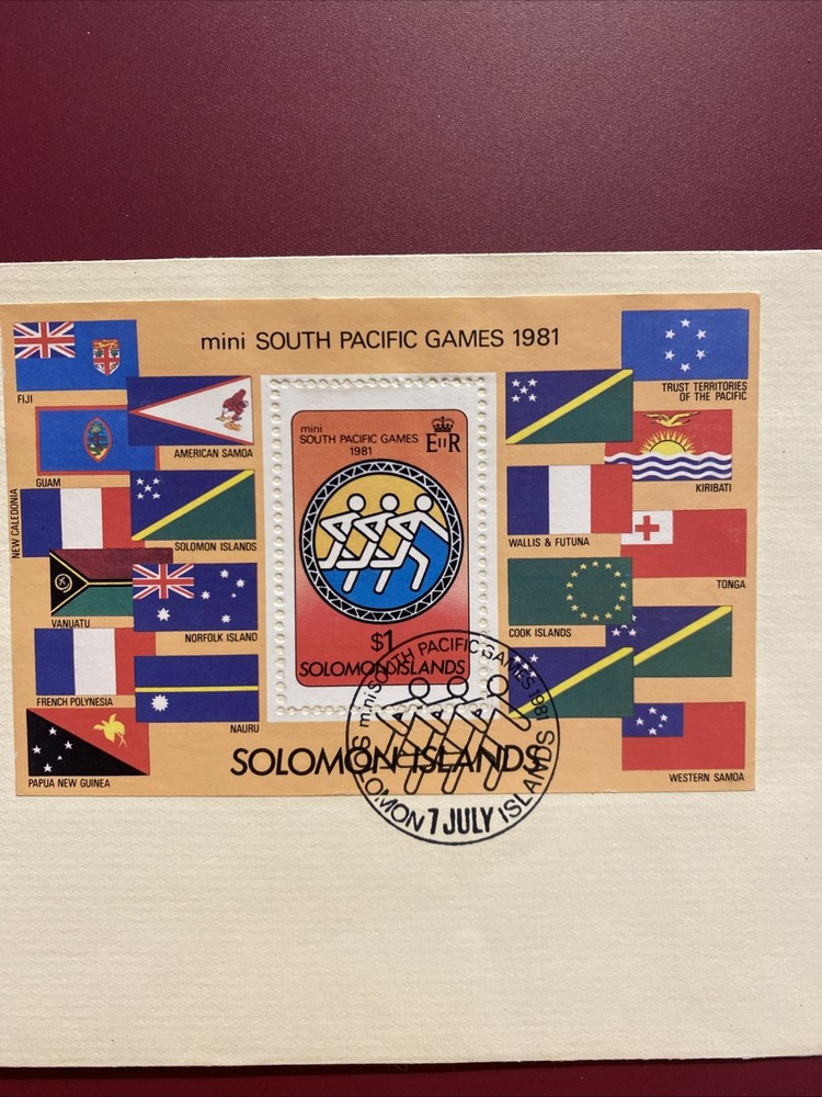 Solomon Islands First Day Cover 1981. Mini Sheet On Envelope.
