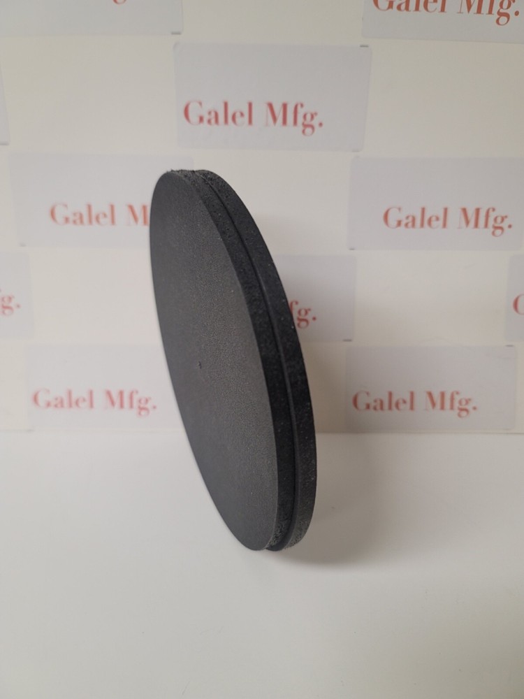 (2 pack) 1/4” King Starboard Black Round Flat Disk Diameter 6.5”