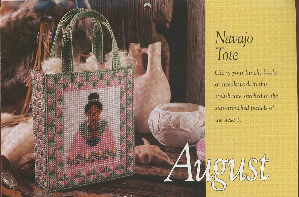 Needlecraft 1992 Calendar 12 Patterns Plastic Canvas Booklet