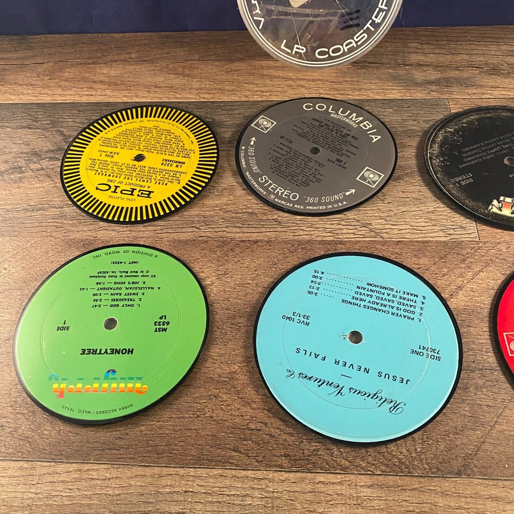 VINYLUX.NET 6 LP COASTERS WITH ORIGINAL PLASTIC CASE