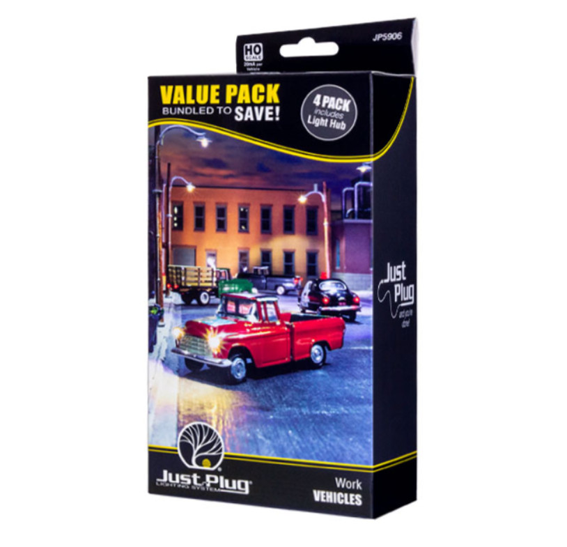 Woodland Scenics Just Plug Work Vehicles - Value Pack