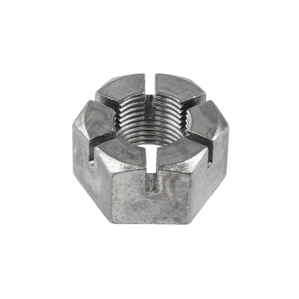 FLAT WHEEL NUT (CASTLE NUT) 5/8"-18