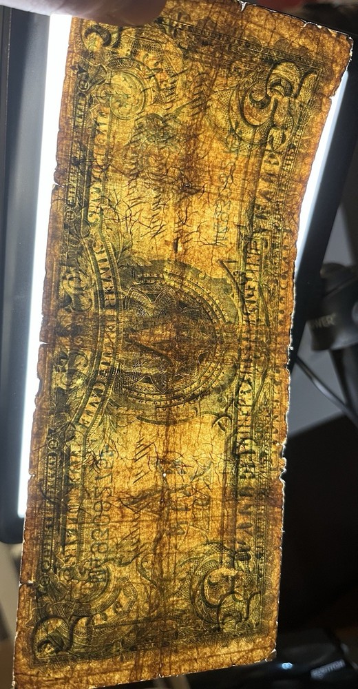 1899 $5 silver certificate indian chief