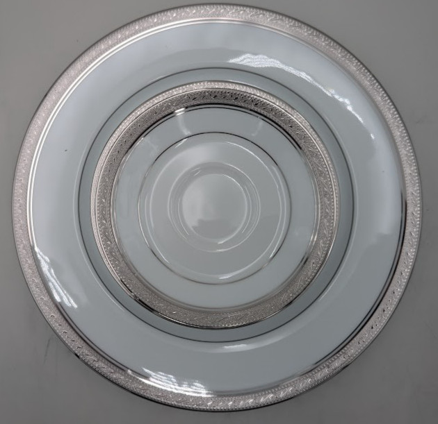 Noritake Crestwood Platinum - 50 piece set- Missing One Cup