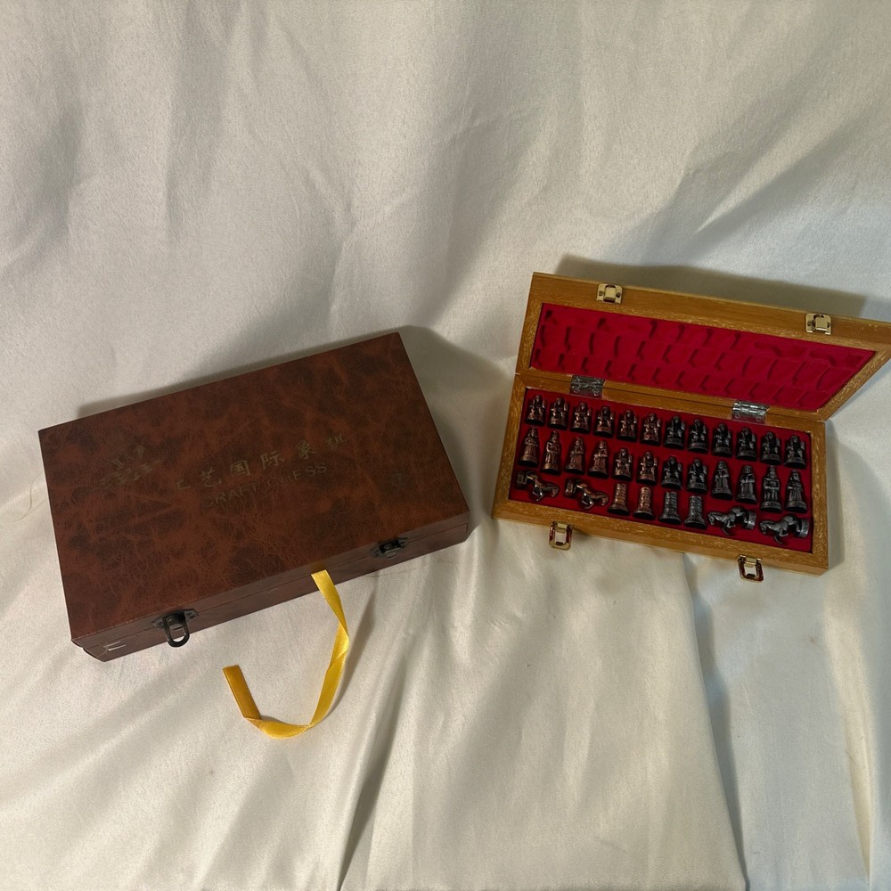 Chinese Craft Chess set With Case.
