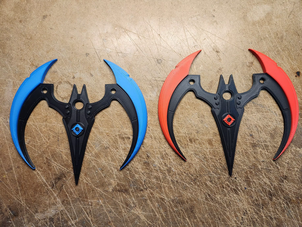 Arkham Knight Batarang (3d Printed Single print multi colors)