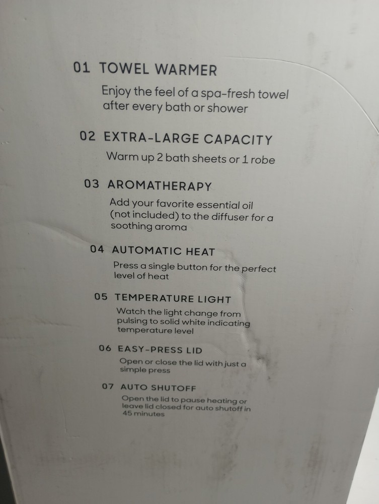 Sharper Image Luxury Towel Warmer New
