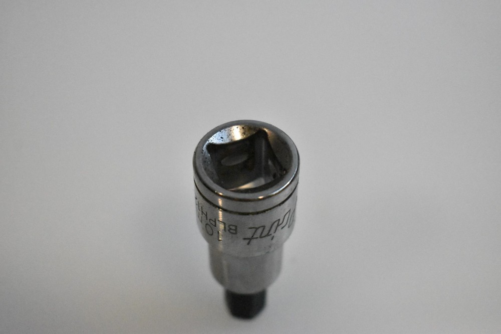 Blue Point Tools BLPH1210 10mm Metric Hex Bit Socket Driver 1/2" Drive Chrome