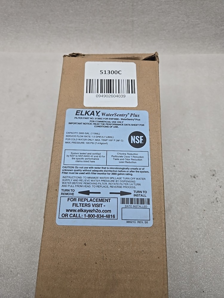 Fit For Elkay 51300C WaterSentry Plus Replacement Water Filter W/Free Shipping!