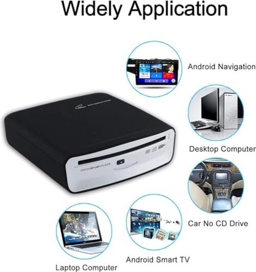 USB External Car Universal Connection Portable CD Player for Car Android