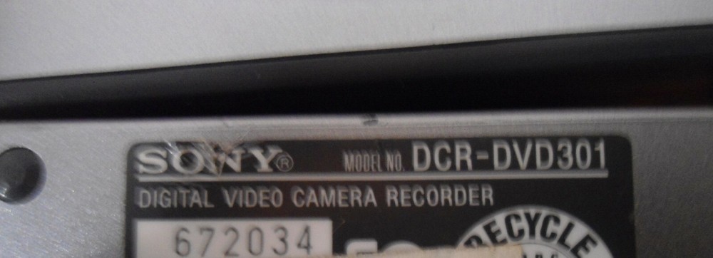 Sony Handycam Model DCR-DVD301 Mini Camcorder