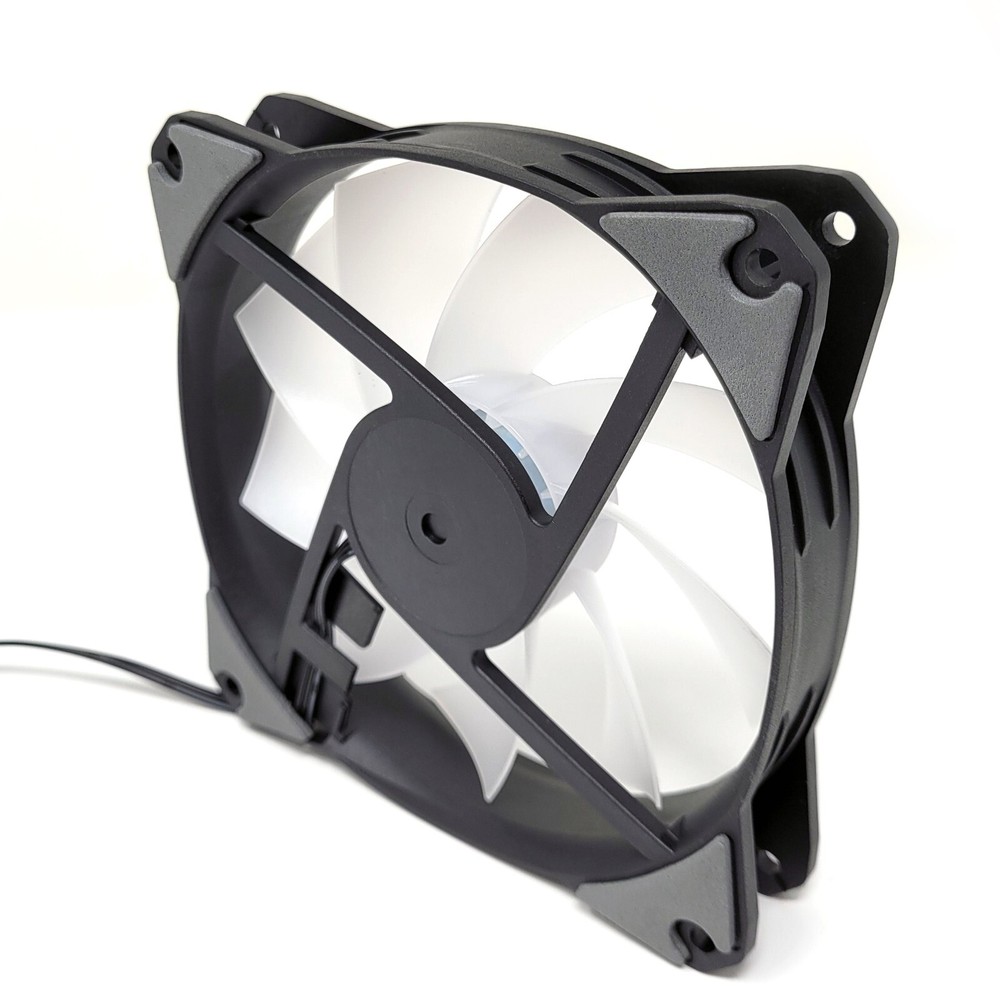 120mm Computer Case Fan LED, 3pin + Molex, LED Static Color Cooling, Cryo-PC
