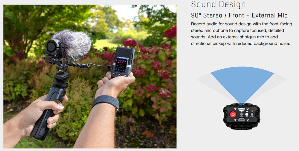 ZOOM H2essential Handy Recorder 9 Types of Microphone Patterns 32-bit Float Rec