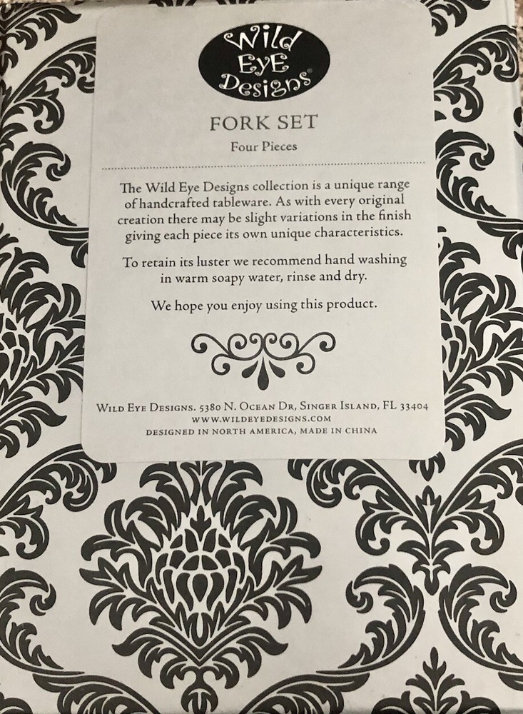 Wild Eye Design Wire & Pearl Appetizer Spoon & Forks - 2 BOXES LOT NEW