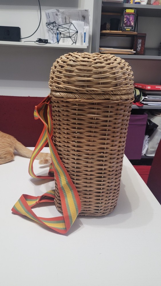 IKEA SOLBLEKT Wicker Backpack Limited Edition Rare 2020