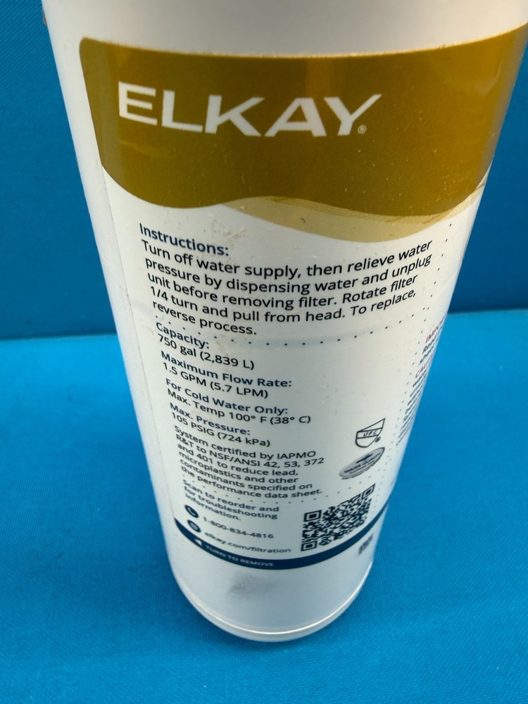 Genuine Elkay ERF750 WaterSentry 750GAL Water Filter For EZH20