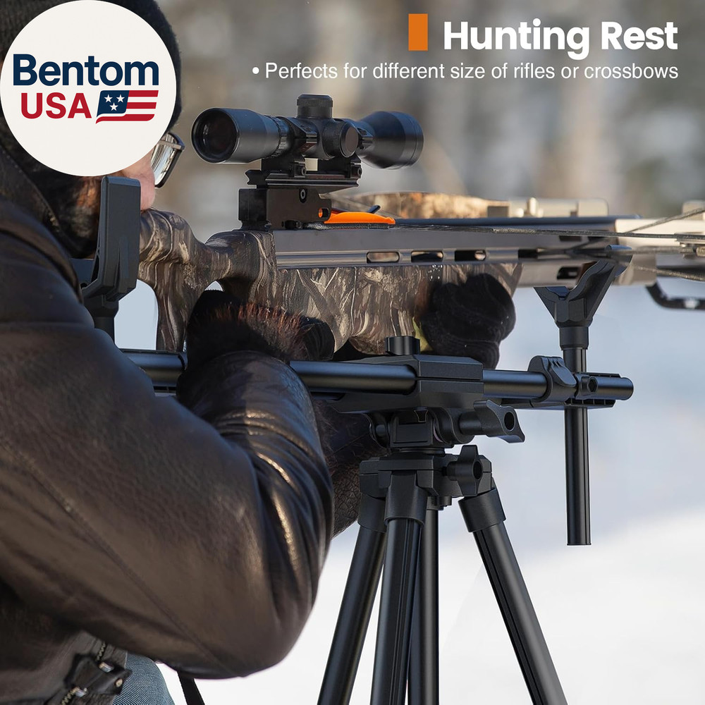 Hunting Rests, Shooting Tripod with Dual Frame, Flexible Orientation, Adjustable