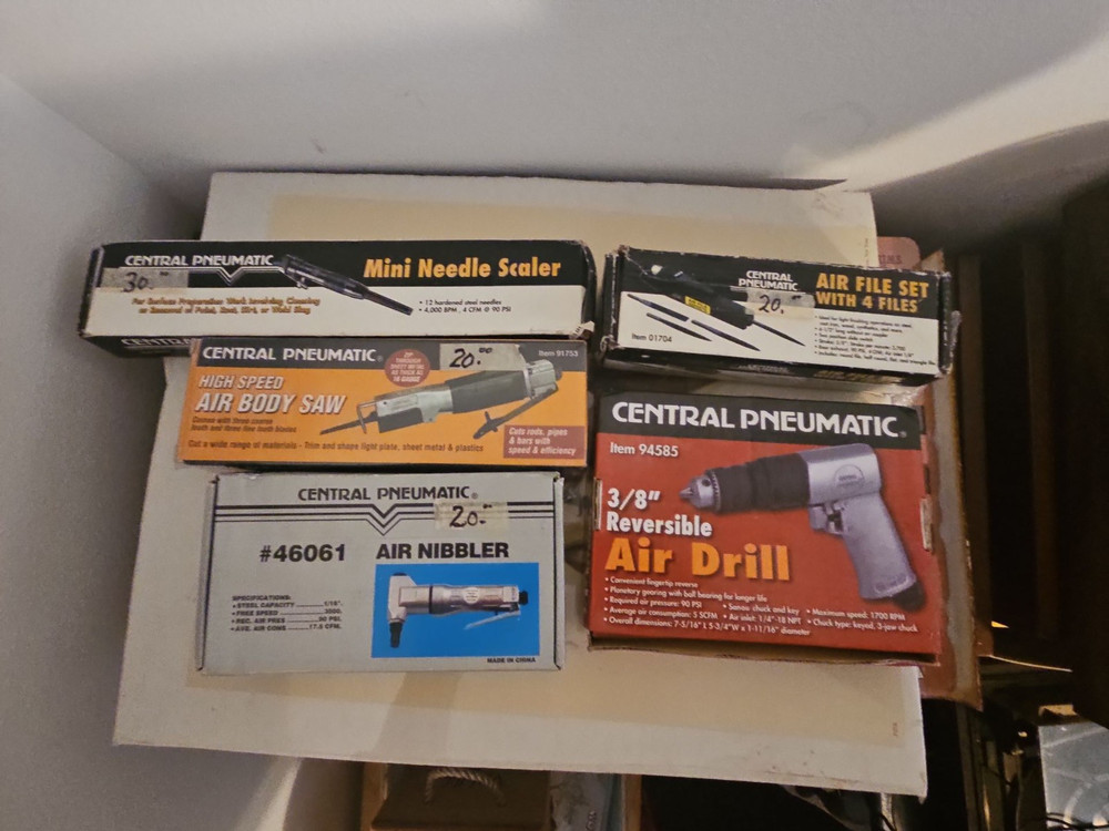 Central Pneumatic air tools lot if 5 tools - *LOCAL PICKUP ONLY*