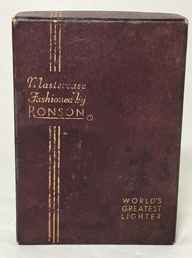 RONSON MASTERCASE CIGARETTE CASE AND LIGHTER - ORIGINAL BOX - CIRCA 1955
