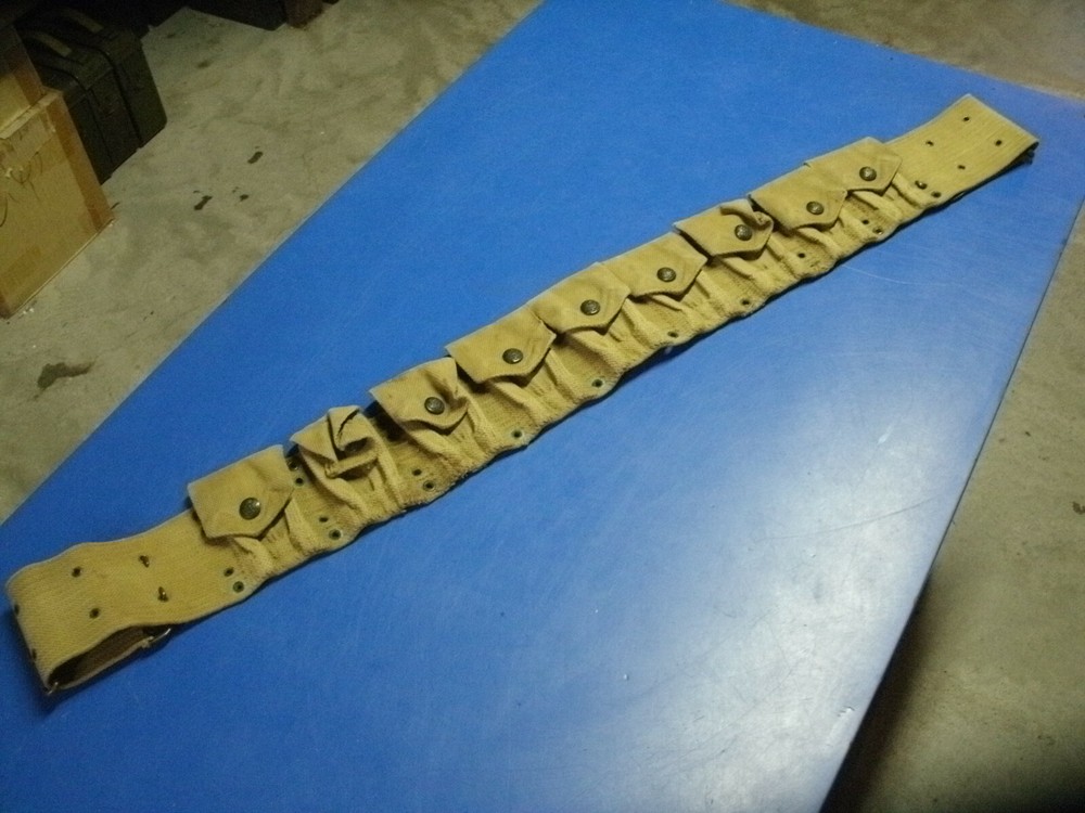 MILLS MODEL 1903 CARTRIDGE BELT WITH EAGLE SNAPS