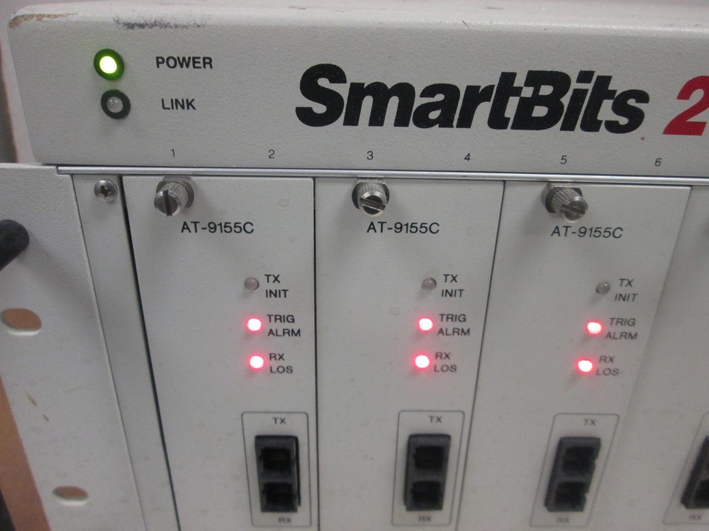 SMARTBITS SMB-2000 TESTING SYSTEM 8X AT-9155C 4X ML-7710