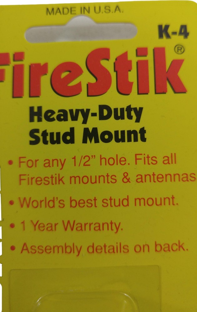 Firestik K-4 Split Terminal Lug Style CB Radio Antenna Stud Mount