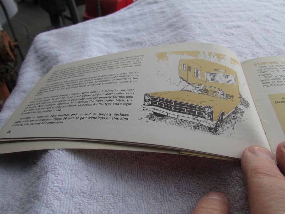1967 Ford Owners Manual Original