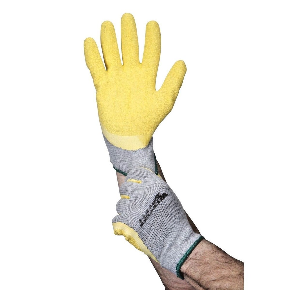 Latex Coated Work Gloves Large 12 Pairs