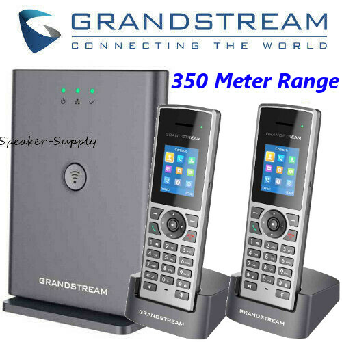 Grandstream DP752 + DP722 DECT VoIP Base Station 2 Cordless Handsets Long Range