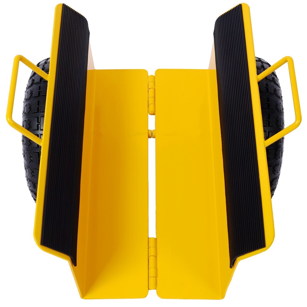 Heavy Duty Panel Dolly 600LB Capacity 10" Wheels Yellow
