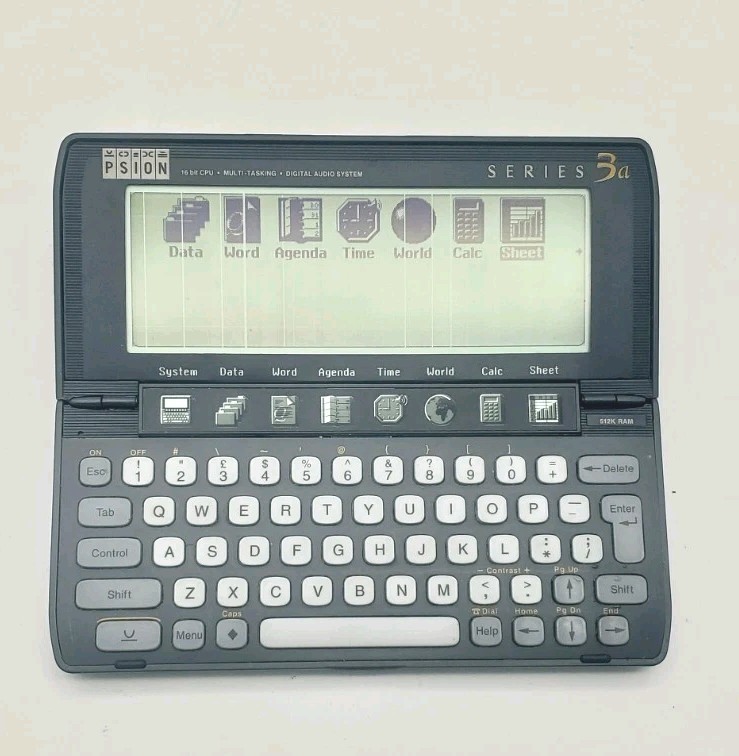 Vintage Psion Series 3a Handheld Computer PC Tested Works