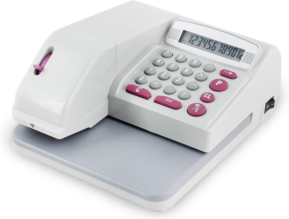 Electronic Check Writer with 12-Digit Display – Secure Printing for All Curre...